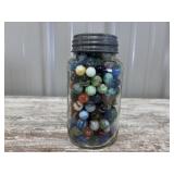 Mason Jar Full of Marbles