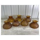 Amber Glass Lamp Shades