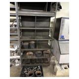 Metal shelf and pipe fittings lot