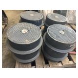 (4) Turn adjustable level cast iron cleanout