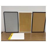 (3) Memo Boards and Mini Easel Pad