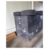 Large toolbox on wheels, tires