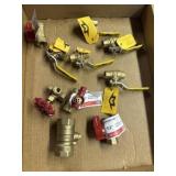 Brass ball valves, fittings