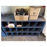 Storage bin and pipe fittings