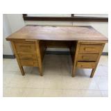 6 Drawer Wood Desk