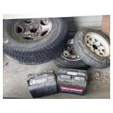Tires and batteries