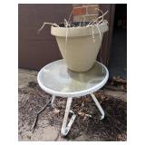 2 Outdoor Planter and Small Tables