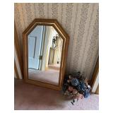 Wall Mirror, Floral Decor