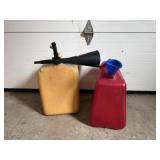 2 Gas Cans, Funnel