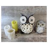 Owl Decor, Candles