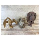 Cast Iron Frog Door Knocker, Statues