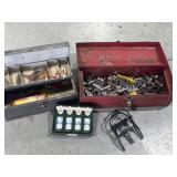 Toolbox, golf balls, tackle