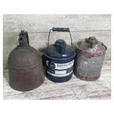 Vintage Justrite Metal gas tank