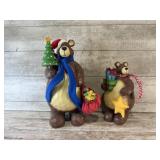 Wooden Christmas Bears