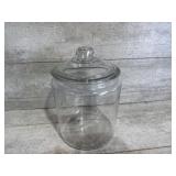 Large glass jar with lid