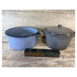 Enamel Pots, Stone Name Plate