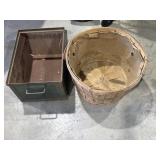 Metal drawer, bushel basket