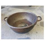 Large copper pan