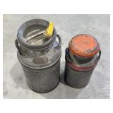 Vintage milk cans
