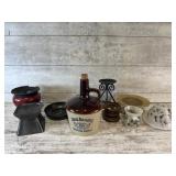 Jack Danielï¿½s Stoneware Jug, Candle Holders