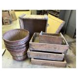Wooden Crates, Baskets