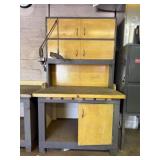 Wooden Workbench w/ Light
