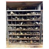 Bin of Galvanized Pipe Fittings