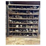 Bin of Galvanized Pipe Fittings
