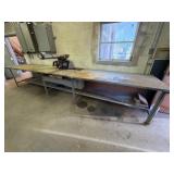 Metal Covered Workbench w/ Craftsman Radial 100