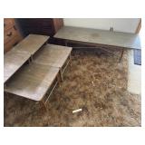 Coffee table, pair of end tables