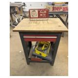 Small Work Table with Drawer with Contents