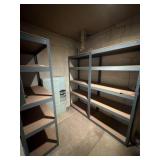 (3) Metal Shelves