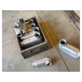 Electric conduit outlet bodies