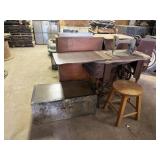 Trunk, Desk, TV,  Sewing Machine with Cabinet