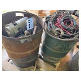 Barrel of scrap wire, barrel of just scrap