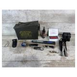 Ammo Box, Knives, Flashlight