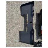 Skid steer plate with hitch