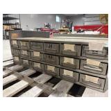 Metal Storage Chest w/ Contents
