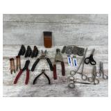 Scrapers, Scissors, Retaining Ring Pliers
