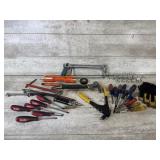 Milwaukee Screw Drivers, Handsaw, Gloves, and