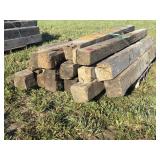 (17) Wood Fence Post