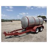 1000 Gallon Aluminum Tank on Trailer