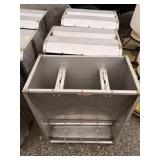 (3) 8-Hole Double Sided Stainless  Nursery feeders