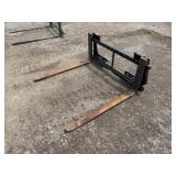 Skid Steer Fork Attachment