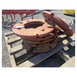 6 Farmall M or H Rear Wheel Weights