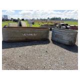 (2) Metal Livestock Tank