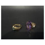 10K Gold Ring & 14K Gold Ring