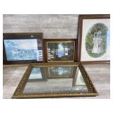 Mirror and framed art