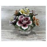 Capodimonte floral centerpiece