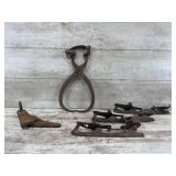 Antique Ice Skates, Ice Tongs